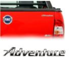 Emblema Letreiro Adventure Palio Strada 2000 a 2004 Cromado