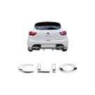 Emblema Letreiro (CLIO) Cromado Renault Clio 2013 a 2016