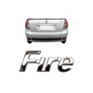 Emblema Letreiro FIRE Cromado Linha Fiat 2000 a 2016