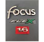 Emblema Letreiro Ford Focus 1.6 Flex Ano Modelo 01 a 09 Peça Cromada Fita 3m