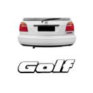 Emblema Letreiro (GOLF) Cinza Escovado Fundo Preto 1996 a 1997