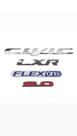 Emblema Letreiro Honda Civic Lxr 2.0 FlexOne Ano 2012 a 2016 Peça Cromada
