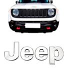 Emblema Letreiro JEEP para carros RENEGADE 2015 a 2022 Emblema Letreiro JEEP para carros RENEGADE 2015 a 2022