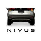 Emblema Letreiro Nivus Black Piano Medida 4x30x190mm Nivus 2020 a 2024