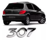 Emblema Letreiro Peugeot 307 Cromado Peugeot
