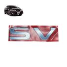 Emblema Letreiro SV Versa Sentra Livina Cromado AutoColante