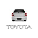 Emblema Letreiro Toyota Cromado Etios 2013 a 2020