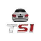 Emblema Letreiro TSI Cromado com Vermelho Todos Golf TSI