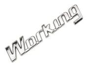 Emblema Letreiro Working Todos - Cromado - Marçon