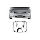 Emblema Logo Honda Cromado Grade Civic 2007 a 2011 e Fit 2009 a 2014