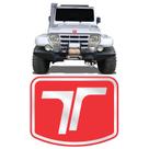 Emblema Logo Troller 2005 Adesivo Vermelho Resinado