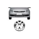 Emblema Logo VW Cromado Vazado Grade Gol Kombi Voyage Polo Saveiro