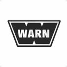 Emblema Logo Warn Troller Adesivo Preto Dianteiro Resinado