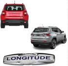 Emblema LONGITUDE - Renegade E Compass - Cromado Emblema LONGITUDE - Renegade E Compass - Cromado