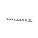 Emblema manuscrito kombihome inox fixação c/parafuso