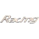 Emblema Nome Letreiro Racing Cromado Manuscrito