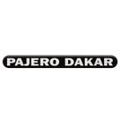 Emblema Pajero Dakar 2009 Até 2013 Adesivo Traseiro Resinado