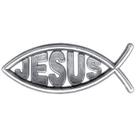 Emblema Peixinho C jesus Linha Evangelica Cromado Universal Nk-1312010