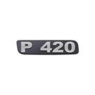 Emblema Potência Para Scania P420 Antigo - Cinza Emblema Potência Para Scania P420 Antigo - Cinza