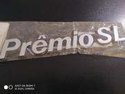 Emblema prêmio sl preto material acrílico com dupla face fácil aplicação Emblema prêmio sl preto material acrílico com dupla face fácil aplicação