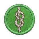 Emblema Redondo De 4CM Para Escoteiros Dos EUA, Patch De tiras autocolantes, Distintivo De Bordado Tático