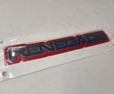 Emblema Renegade Porta Esquerda Vermelho Original Emblema Renegade Porta Esquerda Vermelho Original