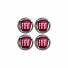 Emblema Resinado 48 mm Fiat Vermelho Para Rodas Calotas & Afins Jogo 4 unidades Emblema Resinado 48 mm Fiat Vermelho Para Rodas Calotas & Afins Jogo 4 unidades