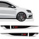 Emblema Resinado Aplique Lateral TSI "SI" Vermelho Par