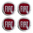 Emblema Resinado Fiat Vermelho Calota 48 mm 4 Peças Emblema Resinado Fiat Vermelho Calota 48 mm 4 Peças