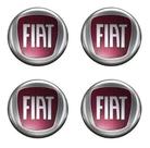 Emblema Resinado Fiat Vermelho Jogo 4 Peças 48mm Emblema Resinado Fiat Vermelho Jogo 4 Peças 48mm