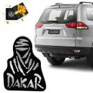Emblema Resinado Pajero Dakar Preto Adesivo Modelo Original
