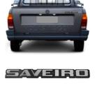 Emblema Saveiro Cromado Fundo Preto Saveiro G1 83 84 85 86
