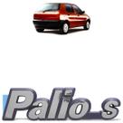 Emblema Tampa Porta Malas Palio S 1996 1997 1998 1999 2000 Cromado Fundo Azul