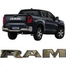 Emblema Tampa Traseira Cromado Ram Rampage Kit 3 Letras Cromado