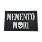 Emblema Tático Bordado De Caveira, Adesivo Para Mochila, Nunca Desista, Memento Mori, Aplique De
