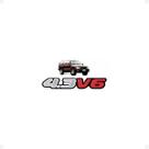 Emblema Traseiro 4.3v6 Prata Blazer 1996/2000 Resinado