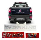 Emblema Traseiro Strada 1.4 Adesivo Working 2013 2014 2015