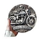 Emblema Vintage Da Motocicleta Royal Enfield, Placa Decorativa De Alumínio Pesado 2D Emblema Vintage Da Motocicleta Royal Enfield, Placa Decorativa De Alumínio Pesado 2D