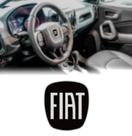 Emblema volante fiat black piano resinado 37x41mm