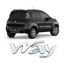 Emblema Way Cromado Tampa Traseira Uno 2011 A 2020 13037 Emblema Way Cromado Tampa Traseira Uno 2011 A 2020 13037