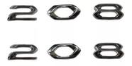 Emblemas 208 Cromado Novo Peugeot 208 2020 Acima kit 2 Pçs Emblemas 208 Cromado Novo Peugeot 208 2020 Acima kit 2 Pçs