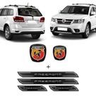 Emblemas Maçaneta Abarth Freemont + Soleira Protetora