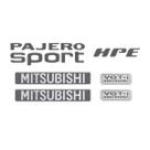 Emblemas Pajero Sport Hpe 2009 Adesivos Mitsubishi Grafite Emblemas Pajero Sport Hpe 2009 Adesivos Mitsubishi Grafite