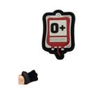 Emblemas Táticos De Borracha PVC Com Tipo De Sangue A+, B+, AB+, O+ Com tiras autocolantes Para Uniforme,
