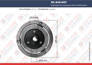 Embreagem do Compressor Denso 10P08 Espelho Eixo Chaveta