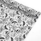Embrulho de presente Bolsome Vintage Skull Roll 43x10 m preto e branco