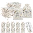 Embrulho de presente Fumete Baby Shower Wildflower, sacos de serapilheira, 50 conjuntos Embrulho de presente Fumete Baby Shower Wildflower, sacos de serapilheira, 50 conjuntos