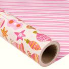 Embrulho de presente MAYPLUSS Reversível, 43 cm x 10 m, rosa, Natal