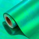 Embrulho de presente Retrify Green Iridescent 43x1000 cm