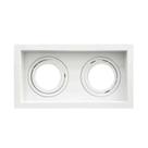 Embutido 2 X MR16 Recuado Direcionavel Branco Embutido 2 X MR16 Recuado Direcionavel Branco